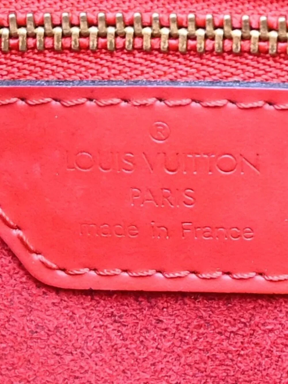 LOUIS VUITTON RED EPI LUSSAC SHOULDER BAG